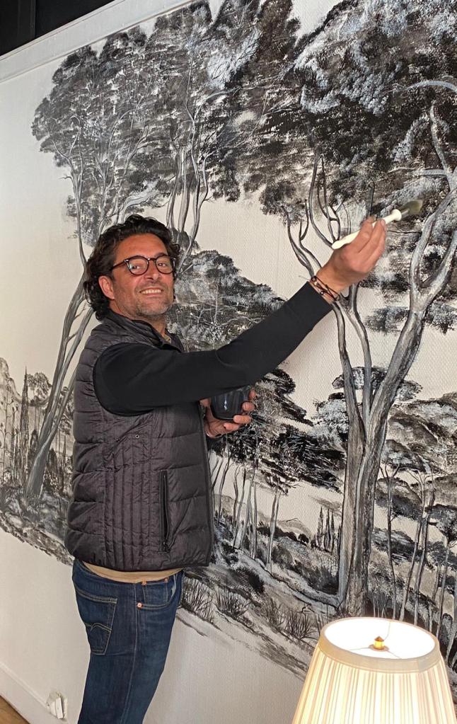 Jérôme Servant peintre peinture acrylique pots